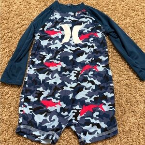 Boys Hurley size 12 months rashguard